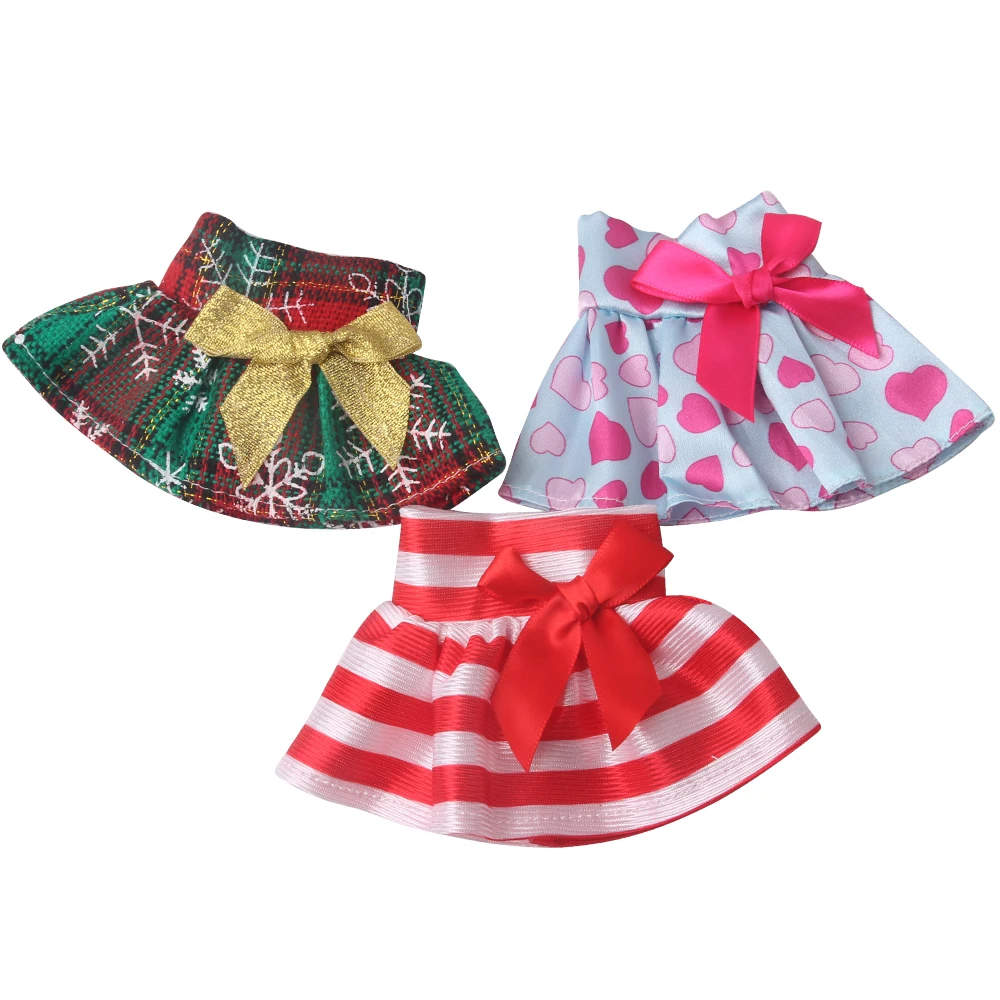 Christmas Elf Doll Dress  Series Skirt Waterproof Raincoat Clothes Baby Toy Accessories Christmas Birthday Gift For Children