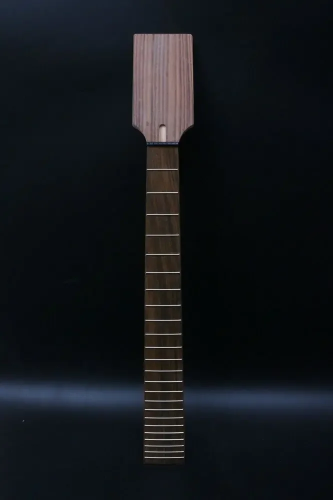 

Yinfente 24 Fret Electric Guitar Neck Maple 25.5 Inch Unfinished Rosewood Fretboard Bolt on Heel Paddle Headstock No Inlay