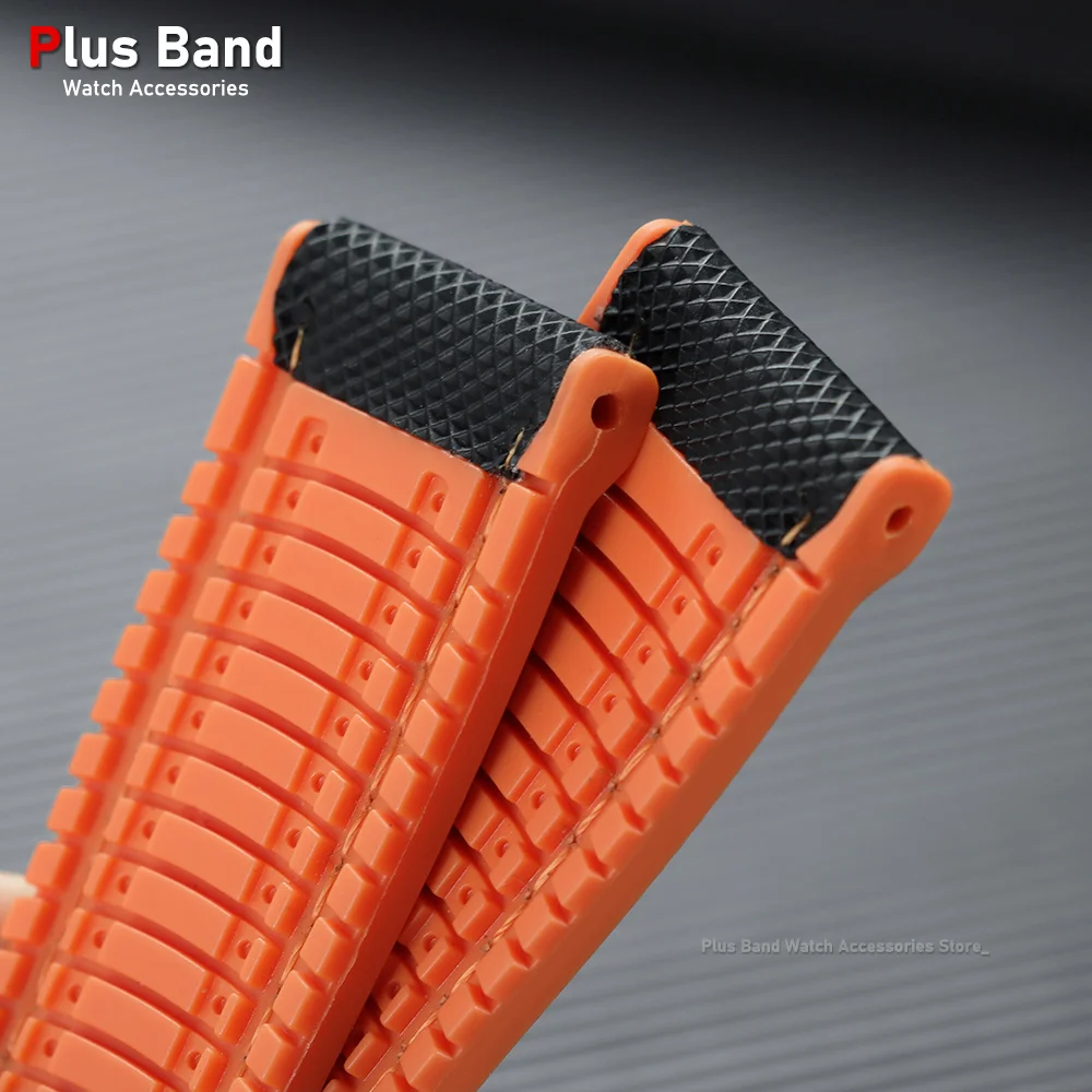 Nylon Sailcloth Rubber Hybrid Waterproof Watch Strap Bracelet
