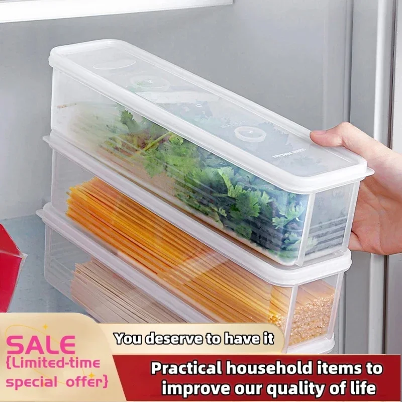 1/2Pc Refrigerator fresh-keeping storage box fresh-keeping artifact Small Food Preservation Boxes Transparent Sealed Storage Box