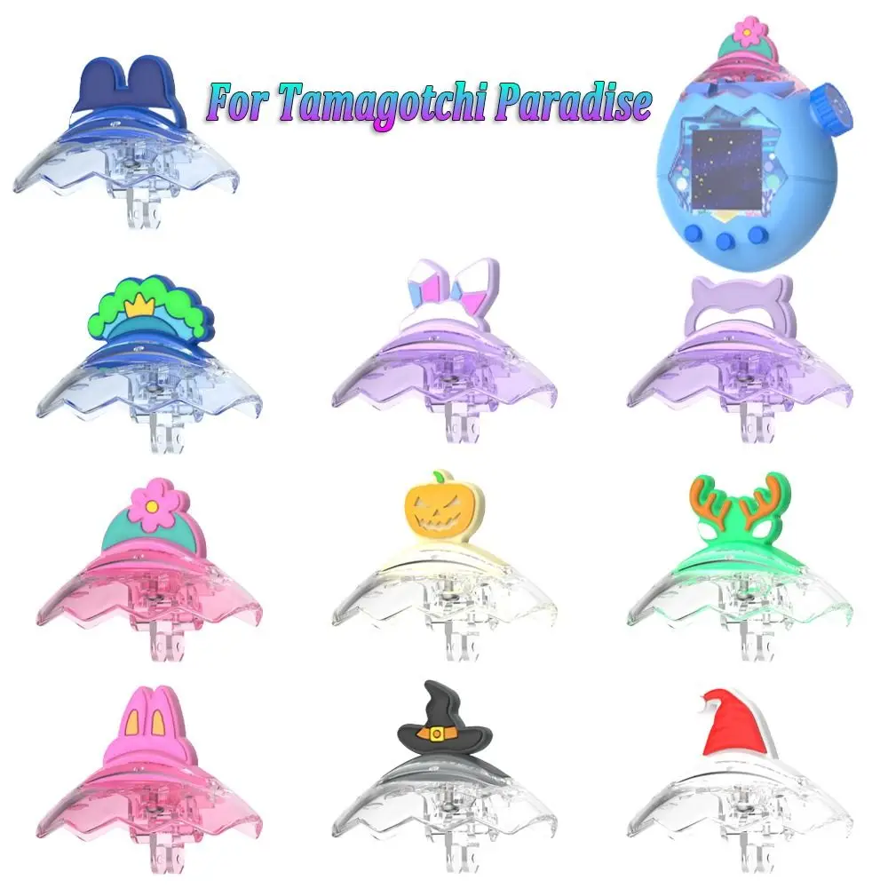 Cartoon Top Replacement Cover Crystal PC Decorative Top Hard Shell Creative Head Cap Protective Case for Tamagotchi Paradise