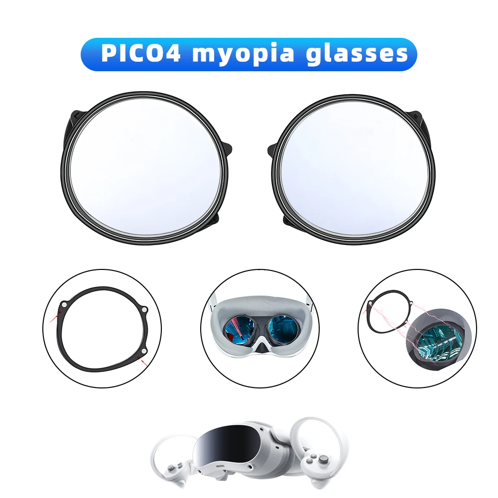 

Customized astigmatism and farsightedness magnetic suction device frame prescription lenses for VR PICO4 myopia lenses