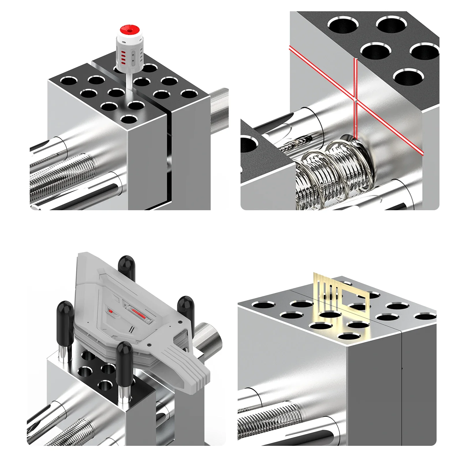 Portable Handheld Clamping Vise for DIY Model Making Craft Tool