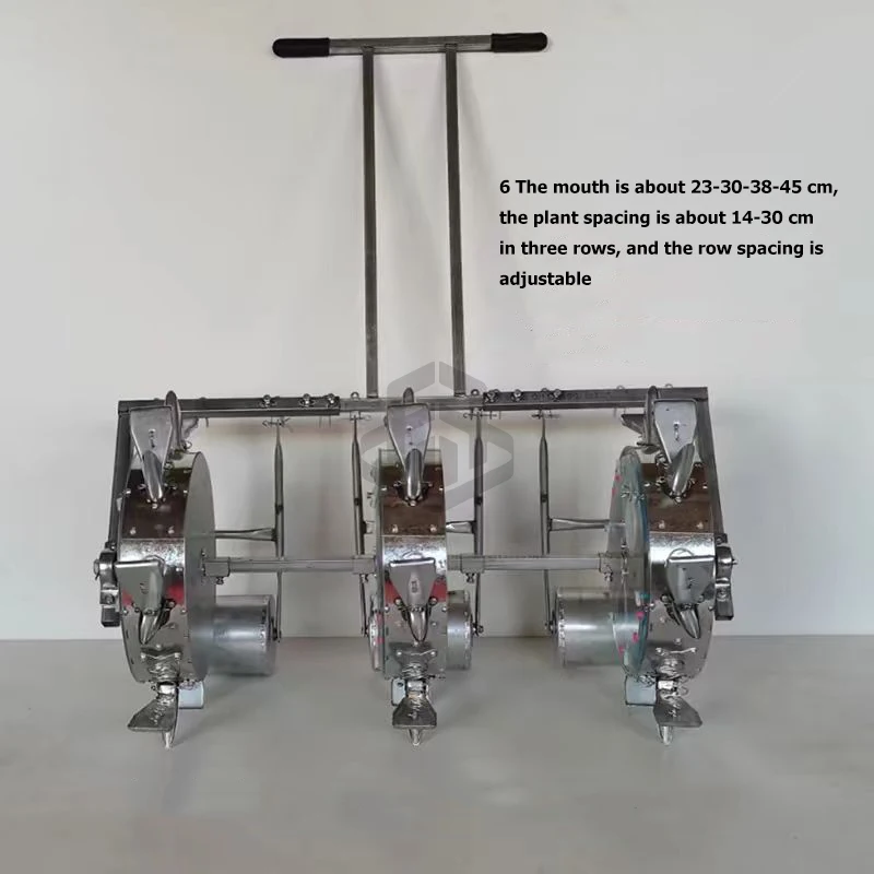 YYHC-Factory outlet 2 rows hand push manual seed planter corn soybean peanut seeder