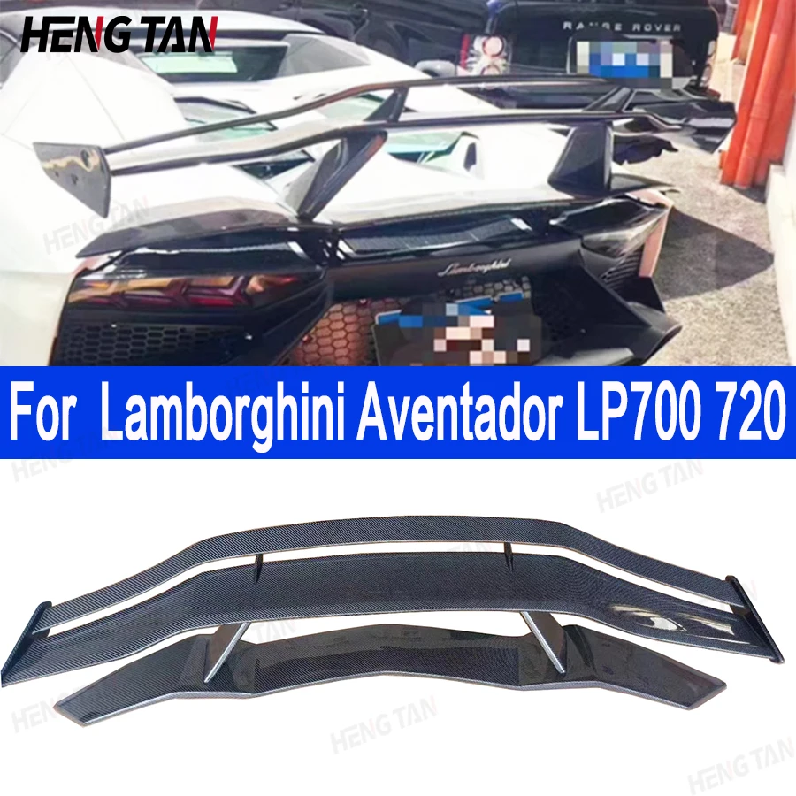 

Carbon Fiber Tail fins For Lamborghini Aventador LP700 720 Rear Trunk Spoiler Guide Wing Rear Wing Car Trunk Diverter Body Kit