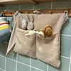 Practical Baby Crib Storage Bag Organizers Bedside Bag for Diapers & Small Items  2 Pockets Versatile Bedside 2