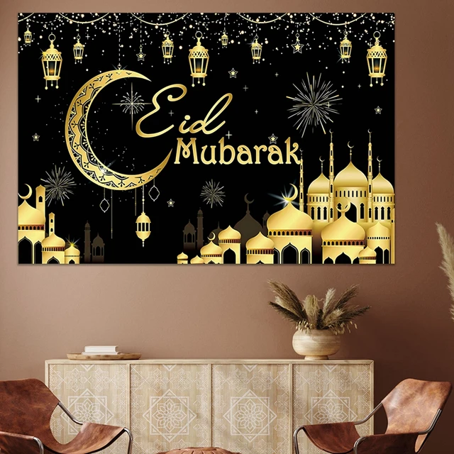 2024 Ramadan EID Mubarak Door Decoration Muslim Ramadan Porch Banner for  Home Hanging Islamic Eid Festival Party Decor Supplies - AliExpress