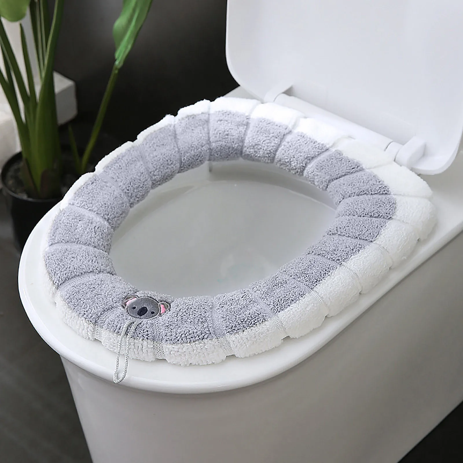 Toilet Seat Cushion Bathroom Memory Foam Rugs Soft Toilets Seats Cover Pads Bath Mats For Bathrooms Washable Decorations