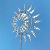 Magical Kinetic Metal Windmill Spinner Unique Wind Powered Catchers Creative Patio Garden Lawn Outdoor Courtyard Decoration 2