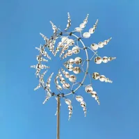 Magical Kinetic Metal Windmill Spinner Unique Wind Powered Catchers Creative Patio Garden Lawn Outdoor Courtyard Decoration 2