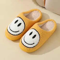 Women's Cozy Fluffy Slippers - Indoor Closed Toe Warm Non - Slip Home Slides - 44 - 45 (YELLOW)