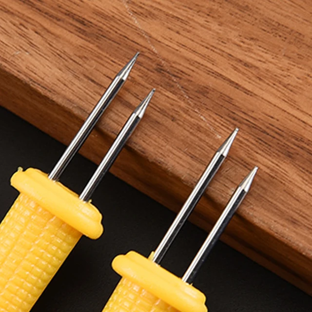 10/20Db Kukoricatartók Rozsdamentes Acél Kukorica Nyárs Villák Hordozható Cob Bbq Villa Többcélú Party Kemping Piknik - Image 5