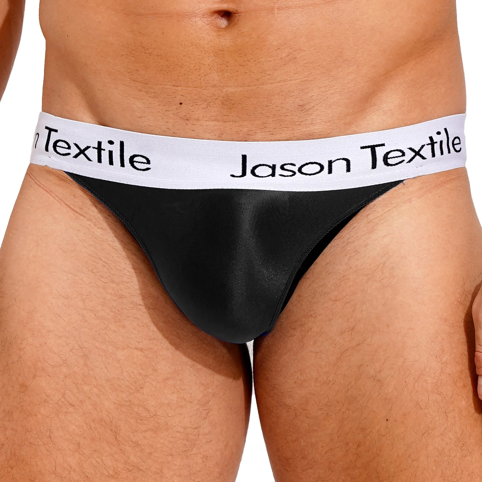 

Men's Underwear Fashion Letter Printing Elastic Waistband Briefs Glossy Stretchy Low Rise Thong Bikini Bottom Underwear