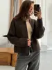 Fashion Solid Knitted Cardigan For Women Elegant O-neck Long Sleeve Zipper Female Sweater 2024 Autumn Winter Lady Chic Knitwear 4