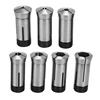 7Pc 5C Hex Collet Set, Size 1/4, 5/16, 3/8, 1/2, 5/8, 3/4, 7/8 3