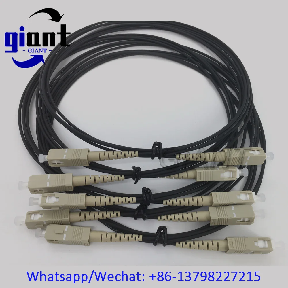 10개/묶음 1코어 아머드 케이블 1C MM OM3-150 SX 2.0mm 블랙 LSZ..