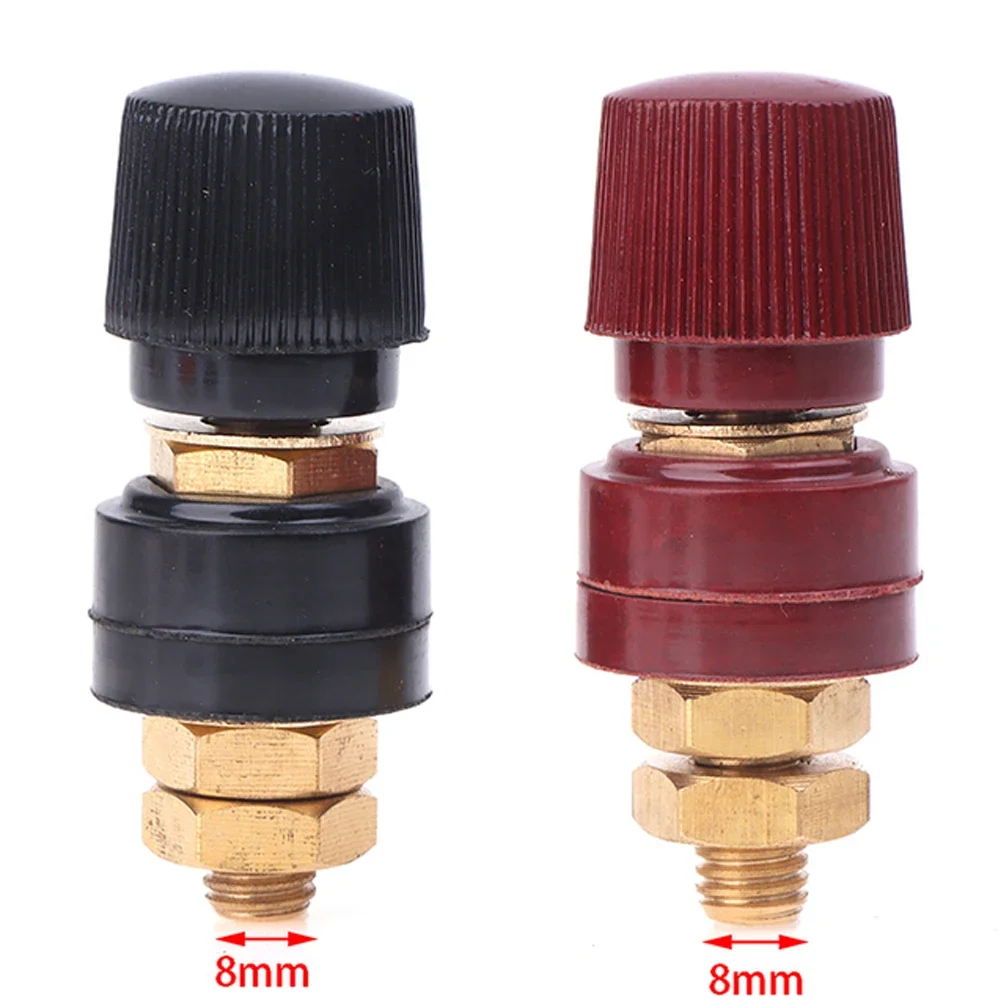 Heavy-Duty Brass Power Terminal Studs 6/8mm–High Amp Battery Connectors for Car Audio,LED Lights,Corrosion-Resistant&Secure Fit