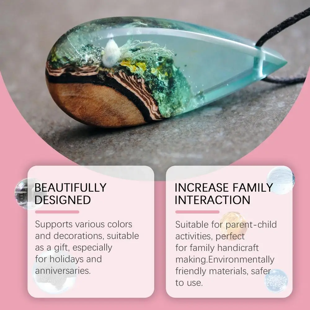 Description Picture 6 of itemEpoxy Resin Crystal Clear Kit Bubble Free Self-Leveling No Yellowing Casting Resin Not Yellowing Bubble Free Resin Kit For Art