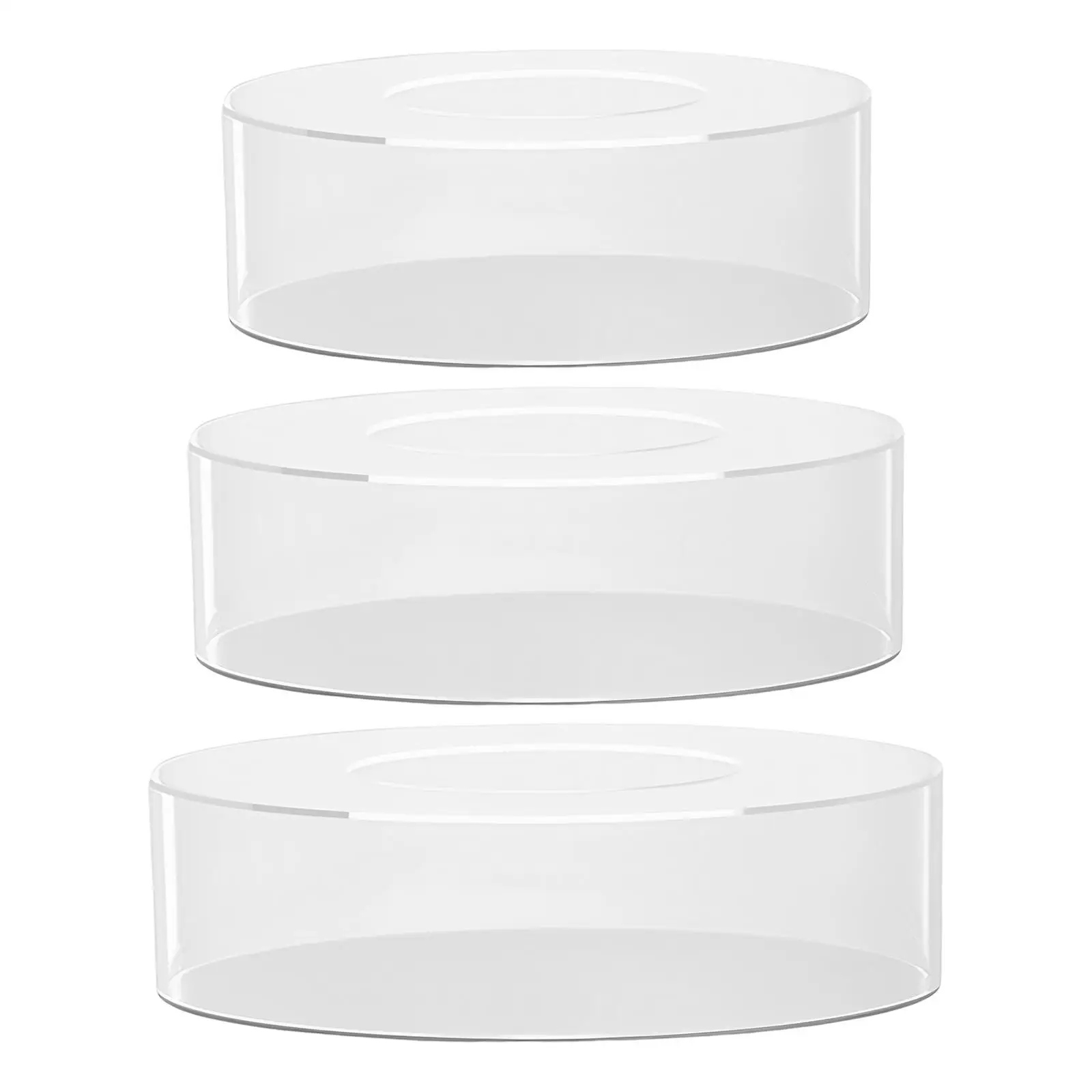 Clear Acrylic Cake Stand, Decorative Acrylic Cake Riser Tier for Display Food, Decorative Centerpiece, Birthday Party