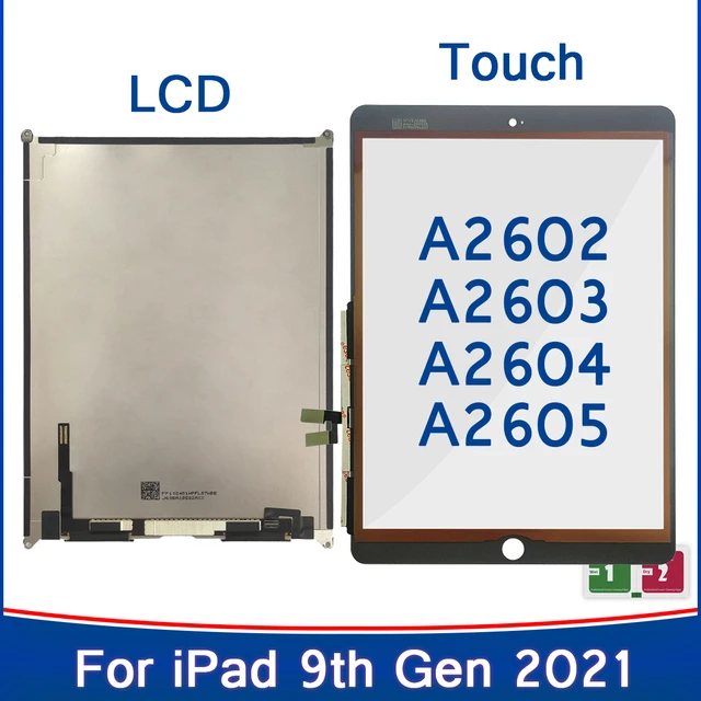 New For Ipad 9 9th Gen 2021 A2603 A2604 Ipad9 10.2 Lcd Outer Touch Screen  Digitizer Front Glass Display Touch Panel Replacement - Tablet Lcds &  Panels - AliExpress