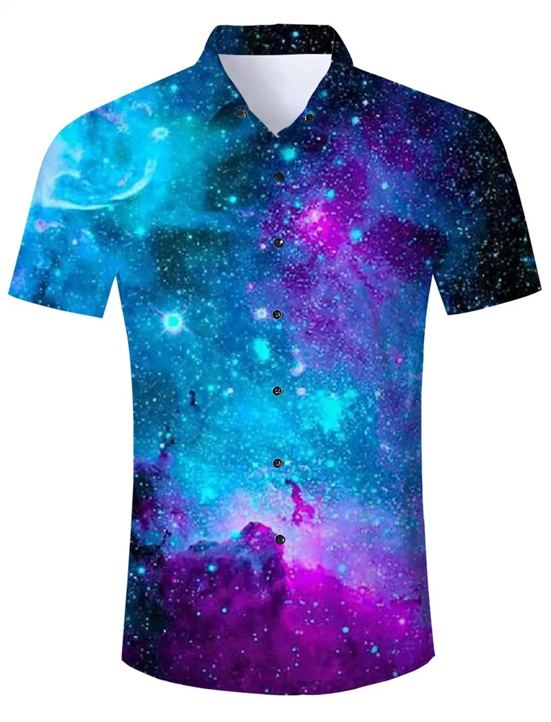 thumbnail image 1 of Camisas con botones para hombre, camisetas con estampado 3D completo, camisetas gráficas novedosas, camisetas hawaianas divertidas de manga corta de verano, camisetas de calle, 1 of 4