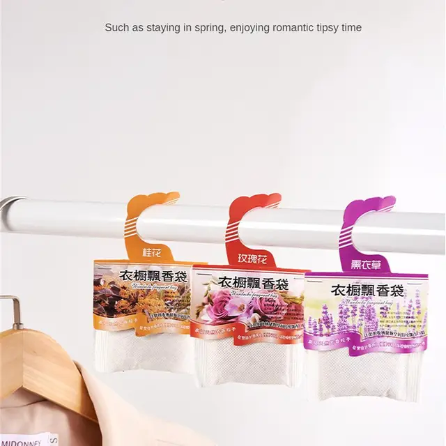 Ruhásszekrény Illat Friss Szekrény Tasak Degradálható Anyag Légfrissítők Aromaterápiás Táska Tasakautó Dezodorizálás - Image 2