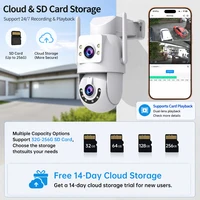 Jooan 4K 8MP HD Wifi PTZ caméra extérieure 5G Wifi double objectif caméras IP de sécurité 5X Zoom AI suivi ONVIF CCTV caméra de Surveillance 5