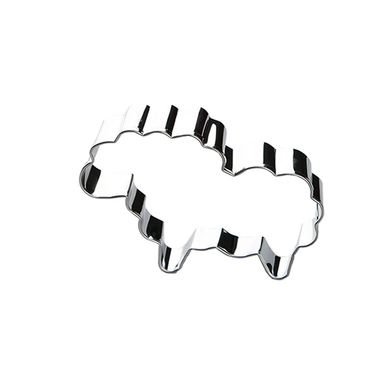 1PC Sheep Shape Cookie Stainless Steel Mold Easter Kitchenware Cookie Cutter DIY Baking Decor Pastry Modelling Tools