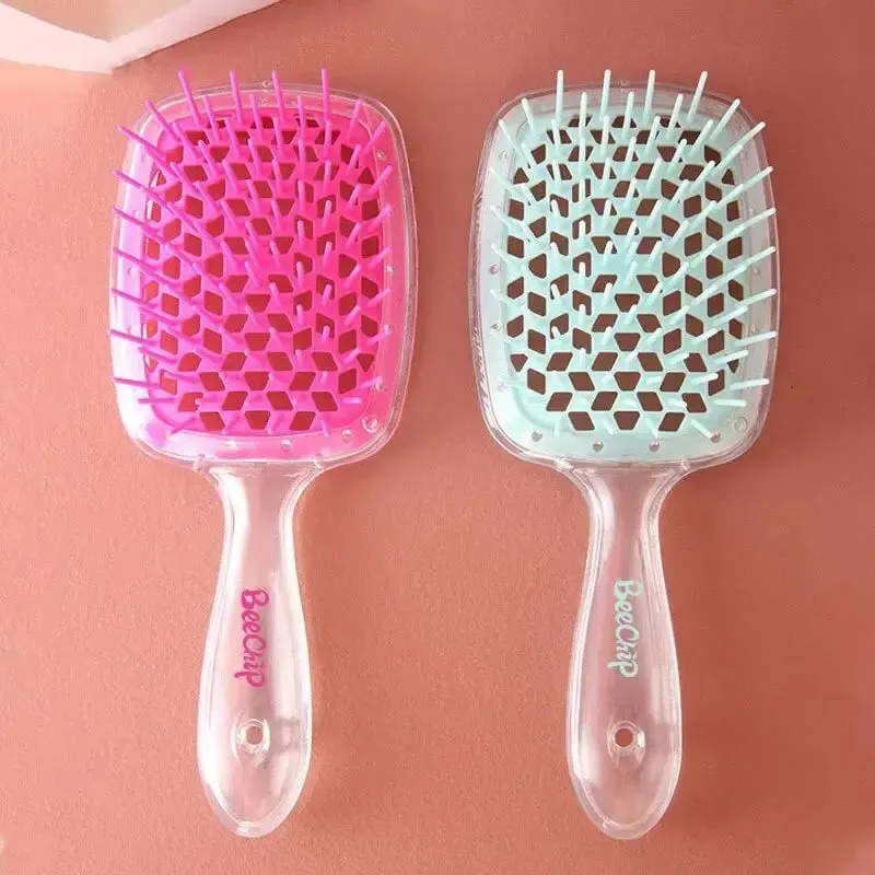 Hair Brush Hair Smoothing Honeycomb Curved Cutout Used For Styling Combing Massaging Scalp