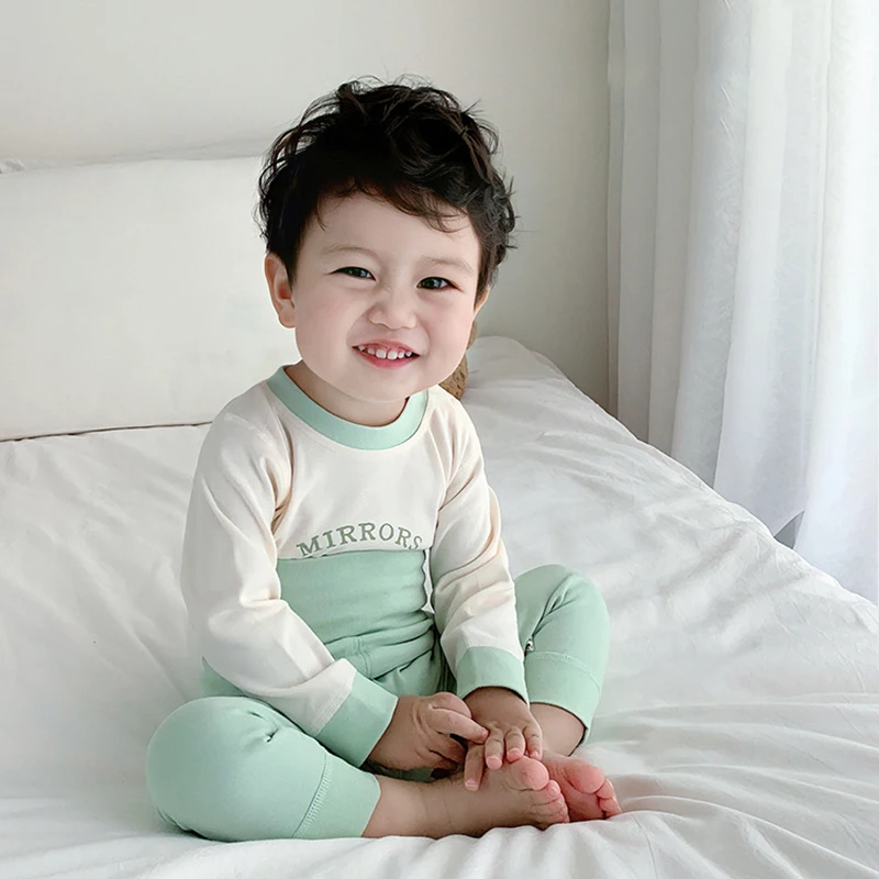 Autumn Baby Sleepwear Cartoon Pajamas Set