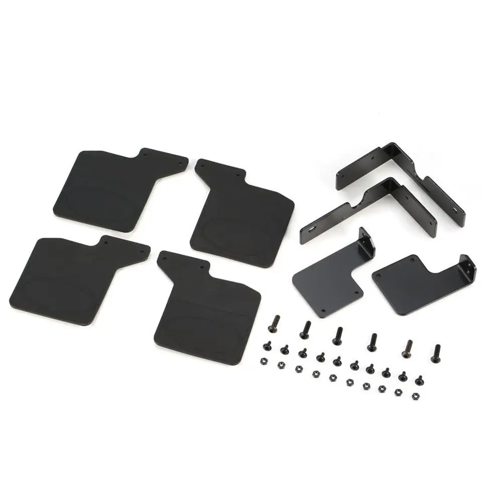 Front & Rear Mud Flaps Rubber Fender Mudguard for 1/10 RC Crawler Traxxas TRX-4 82046-4 Land Rover Accessories