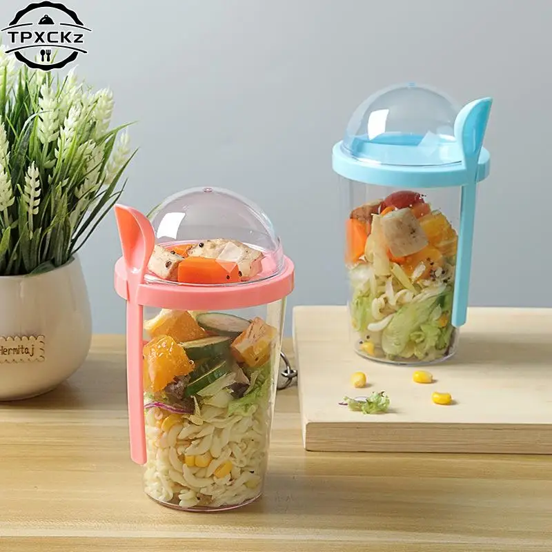 PortableBreakfastOatmealCerealNutYogurtSaladCupContainerSet