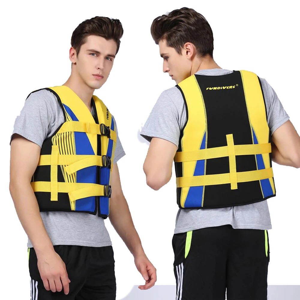 

Neoprene Adult Life Jacket Professional Water Sports Buoyancy Vest Kayak Fishing Surf Boating Swimming Safety Life Jacket 2022