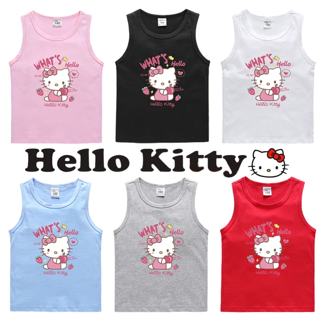 Kawaii Sanrio Olá Kitty T-shirt Bonito Anime Dos Desenhos Animados Puro  Algodão Manga Curta Sweat Uptake Confortável Sports Top Holiday Presentes -  AliExpress