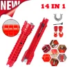 14 In 1 Faucet Sink Wrench Pipe Wrenches Faucet Sink Installer Kit for Bathroom Kitchen Plumbing Repair Installation Hand Tools 1