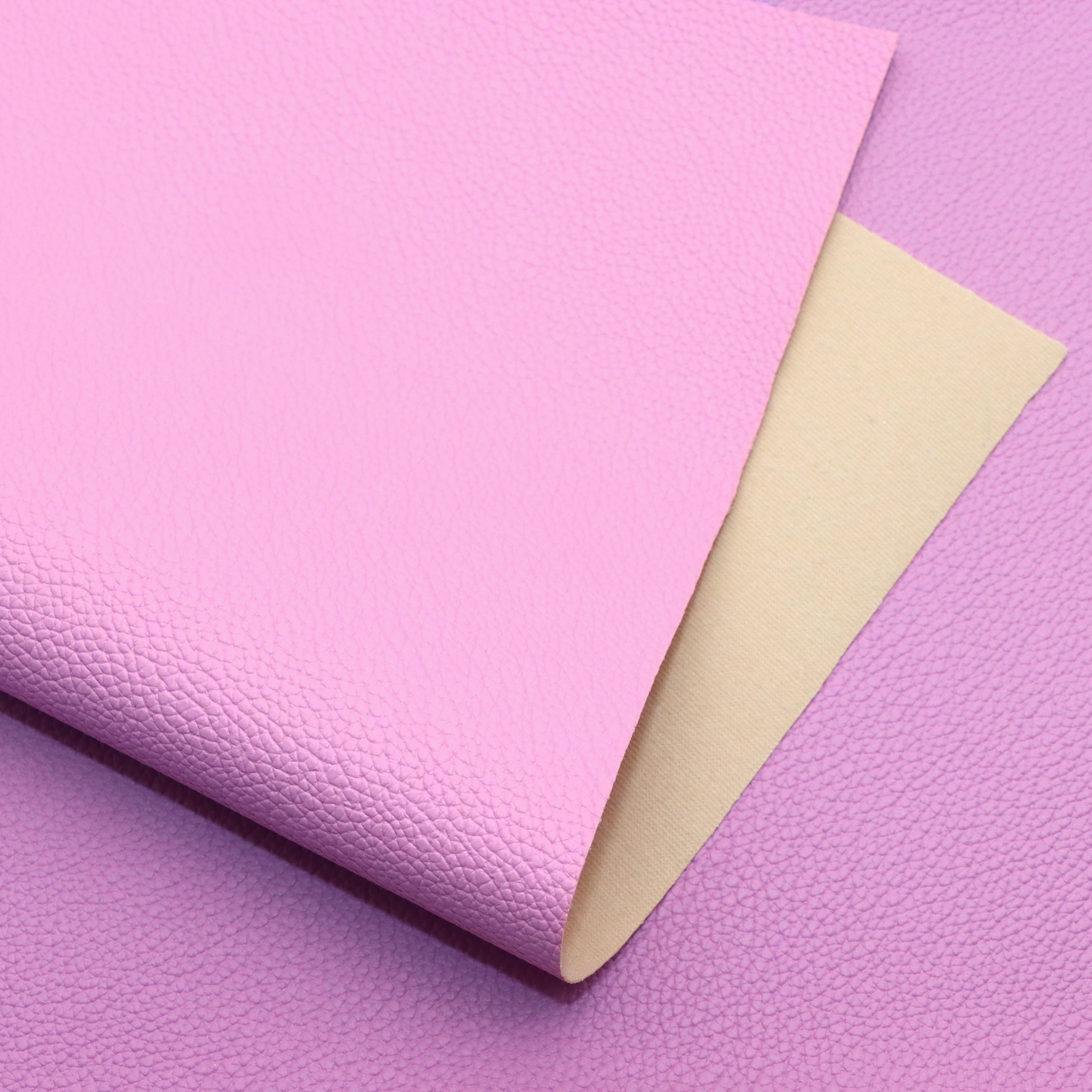 20x33cm Solid Color Faux Leather Sheet Lychee Textured Candy Plain Color Synthetic Leather Fabric Sheets for DIY Projects 1Pc
