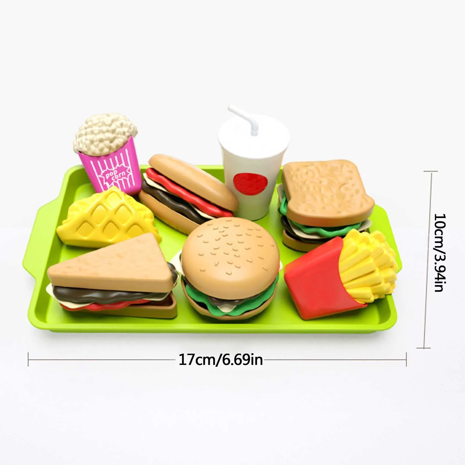 Play Food Toys Set Play House Kitchen Sandwich Fries Burger Children's Simulations Homa House Simulators Toy Kids DIY Fast Food 6