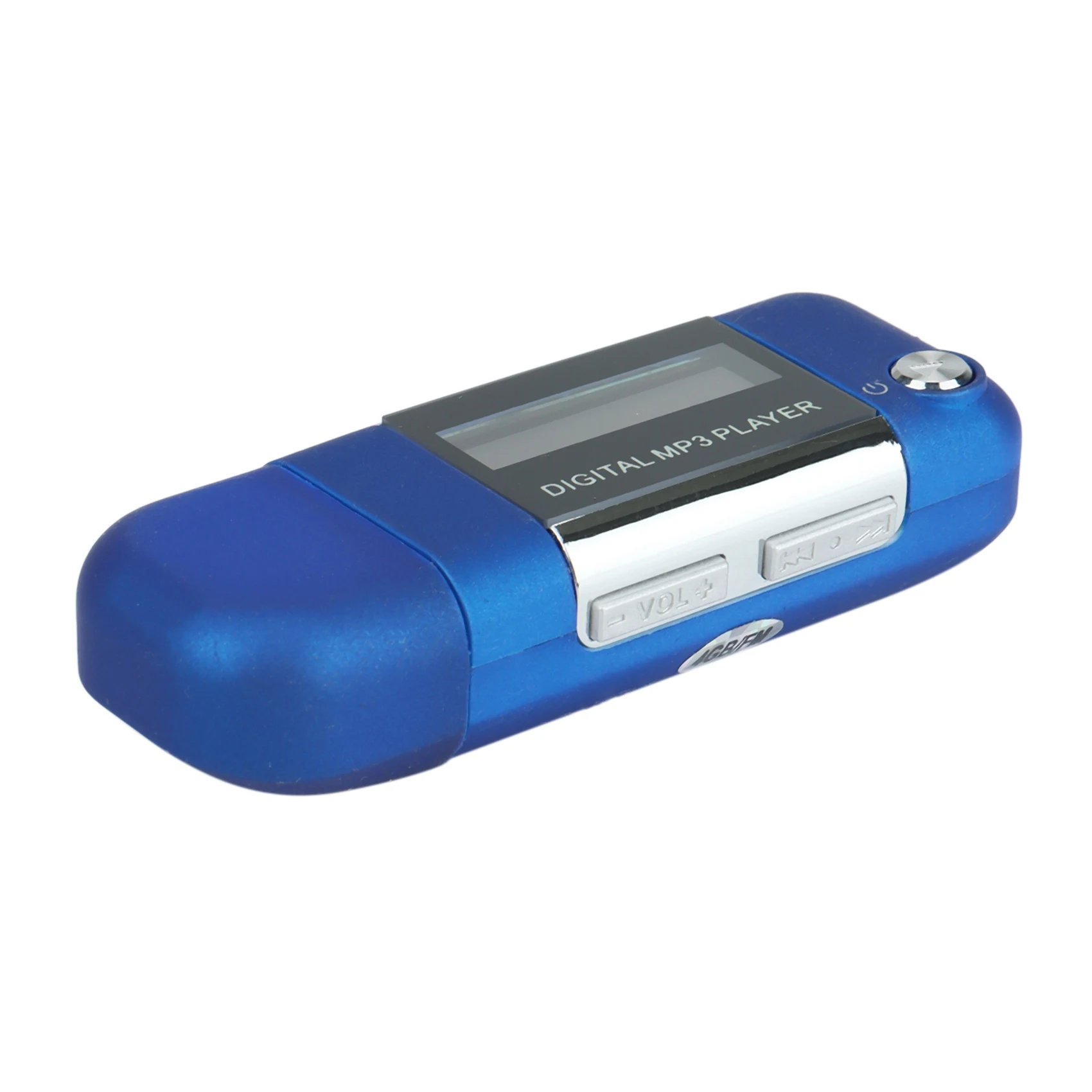 Reproductor Mp3 de 4GB, disco U de música, compatible con batería AAA reemplazable, grabación (azul)