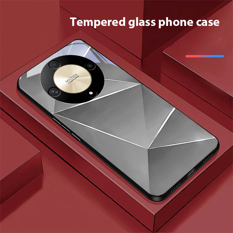 Geometric Prism Tempered Glass Phone Case