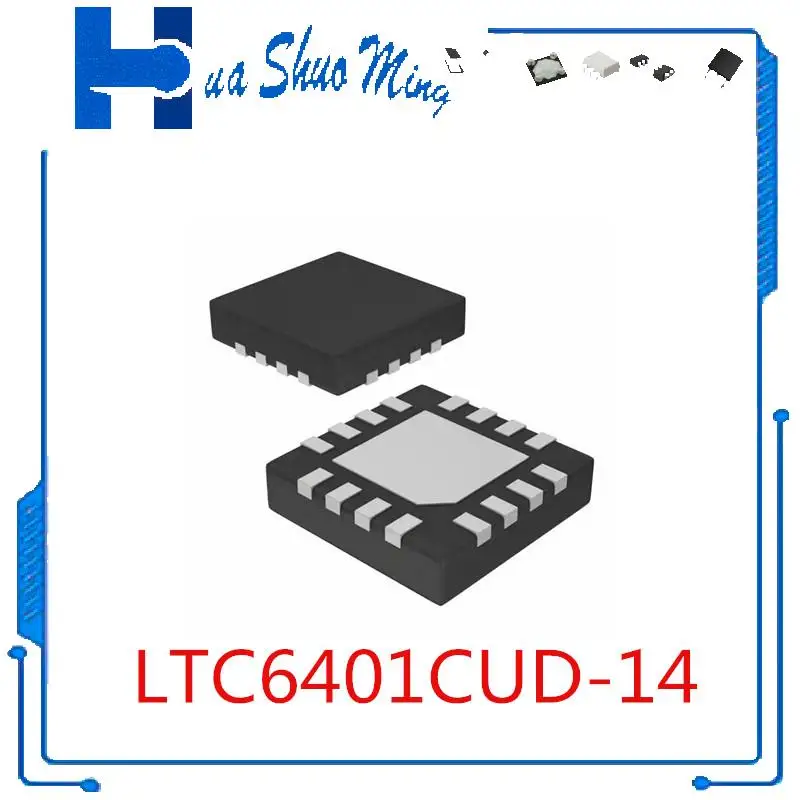 

2Pcs/Lot LTC6401CUD-14#PBF LTC6401 LTC6401CUD-14 QFN16 LE88111BLC QFP44