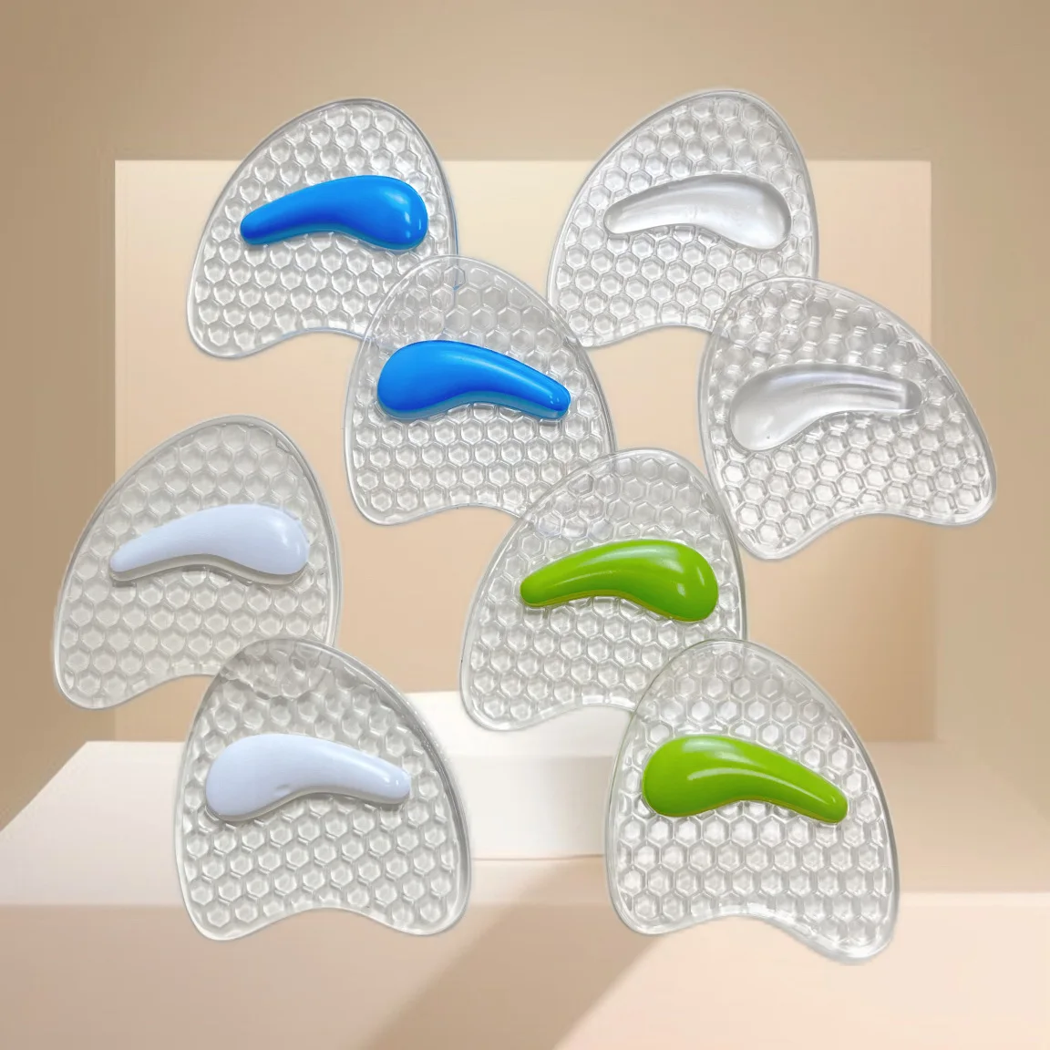 1 Pair Insole Forefoot Cushion Silicone Massage Anti-slip High Heel Pain Relief Cushion For Women