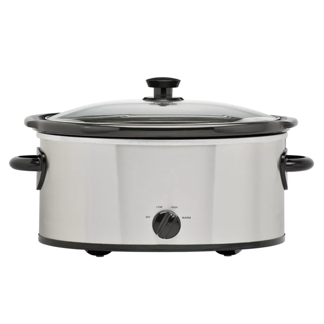 Mainstays 6QT Slow Cooker, Stainless Steel - AliExpress