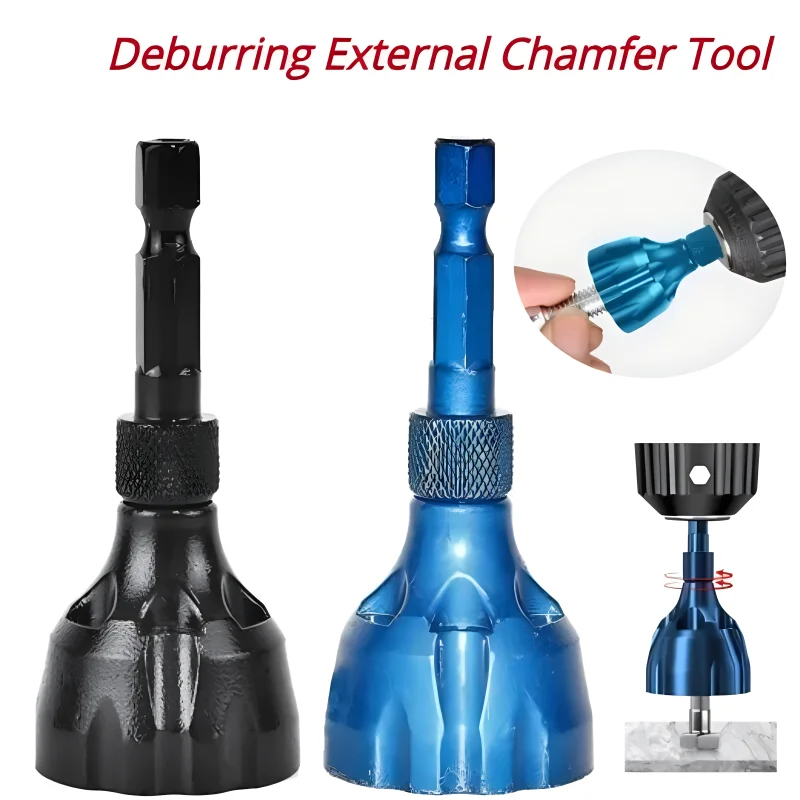 Tungsten Steel Deburring Chamfer Drill Bit Deburring External Chamfer Tool Remove Burr for Repair Bolt Thread Drilling Tool