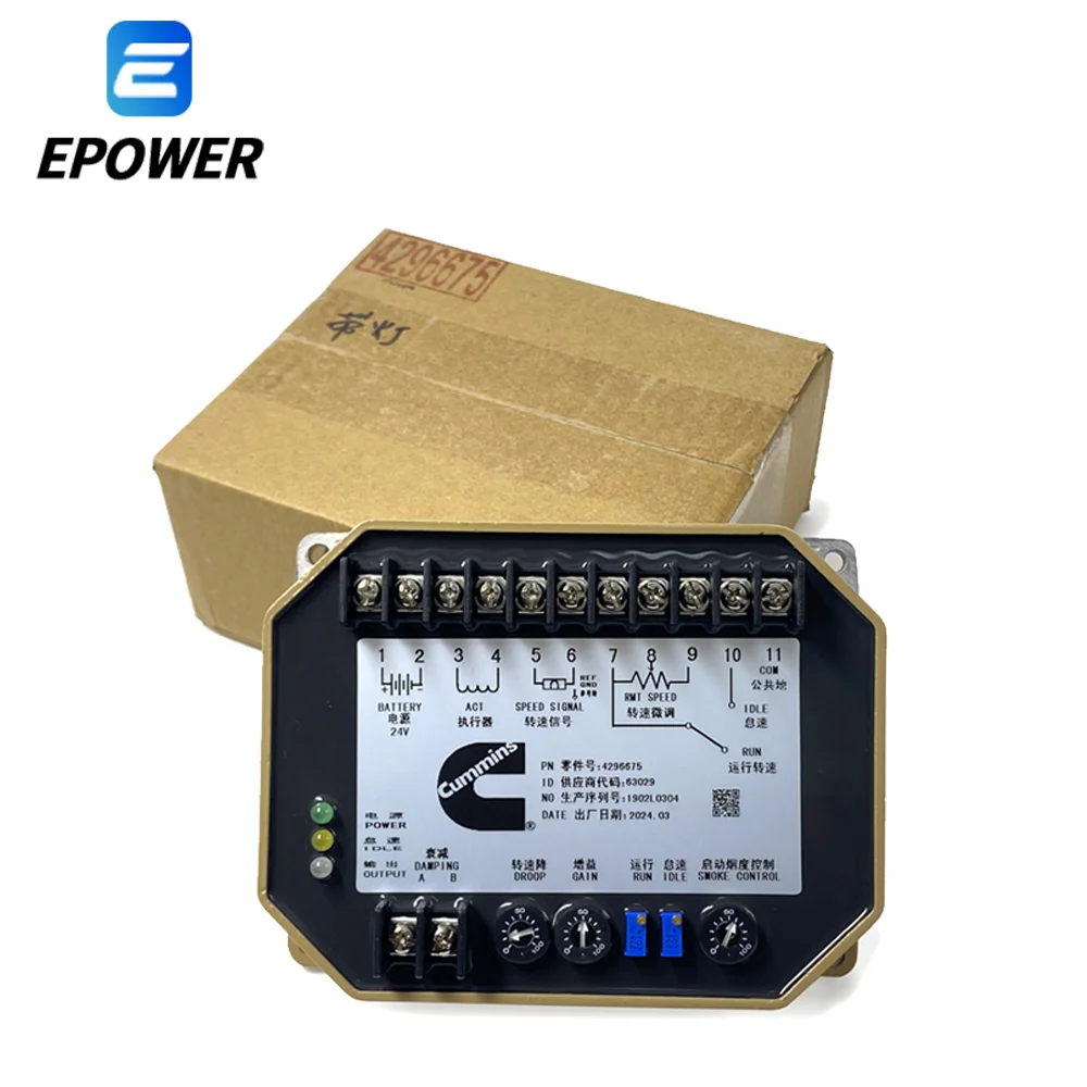 4296675 커민스 디젤 발전기 속도 제어기 보드 엔진 속도 조절기 제어 유닛 모듈 4296674