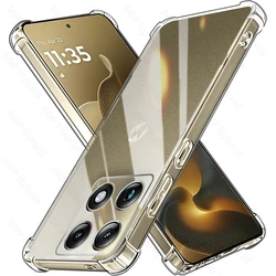 Enhanced Clear Crystal Soft Silicone Back Cover - Shockproof & Anti - Yellow Design for Motorola Signature 5G (Transparent)