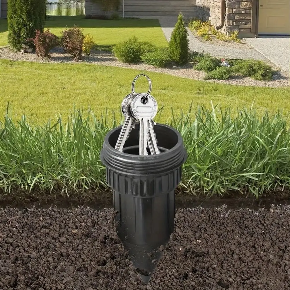 Realistischer Gartenschlüsselversteck aus Kunststoff, langlebiges Schlüsselaufbewahrungsgerät, Bewässerungsdüse, Formdesign, Anti-Verlust-Versteck-Schlüsselkasten – Detail 8