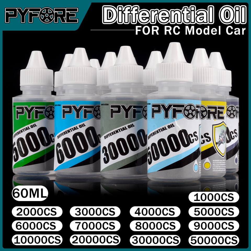 PYFORE Differential Oil 60ml 1000CS 2000CS 3000CS 5000CS 6000CS 8000CS 9000CS 10000CS for RC Model Car Crawler Buggy Truck