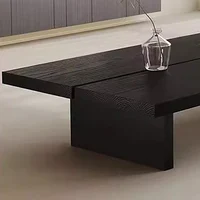 Wabi Sabi Table basse minimaliste moderne à la mode rustique Rectangle Table basse neutre éclectique Mobilier Maison meubles de maison 4