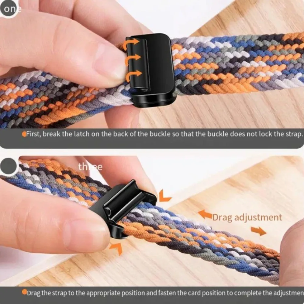Magnetic Buckle Nylon Watch Band with Adjustable Strap
