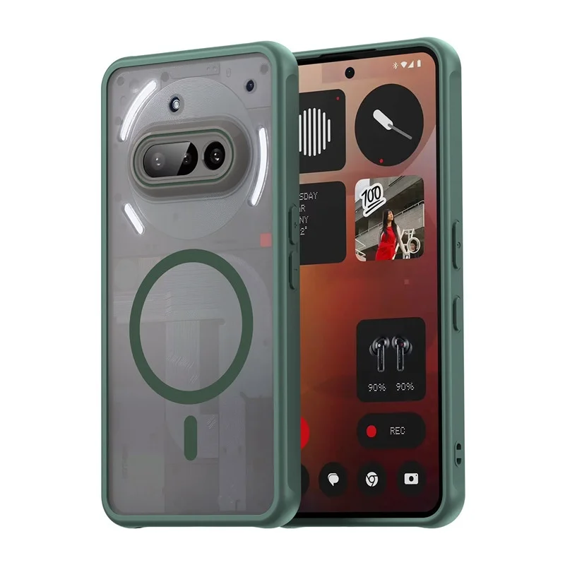 Luxury Translucent Shockproof Magnetic Magsafe Phone Case Cover Coque